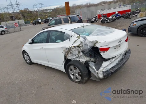 2013 Hyundai Elantra Gls from USA, damaged, VIN 5NPDH4AE1DH254255